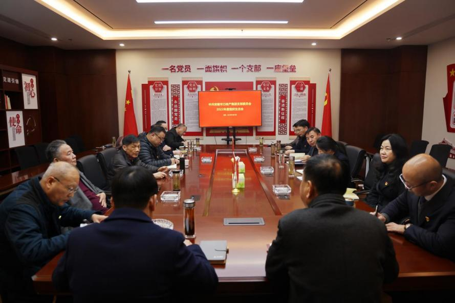 地产集团党支部召开2022年度组织生活会