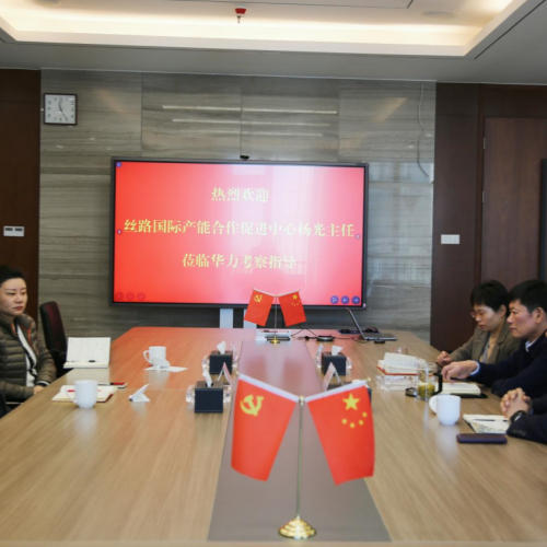 丝路国际产能合作促进中心副主任杨光一行到访华力集团