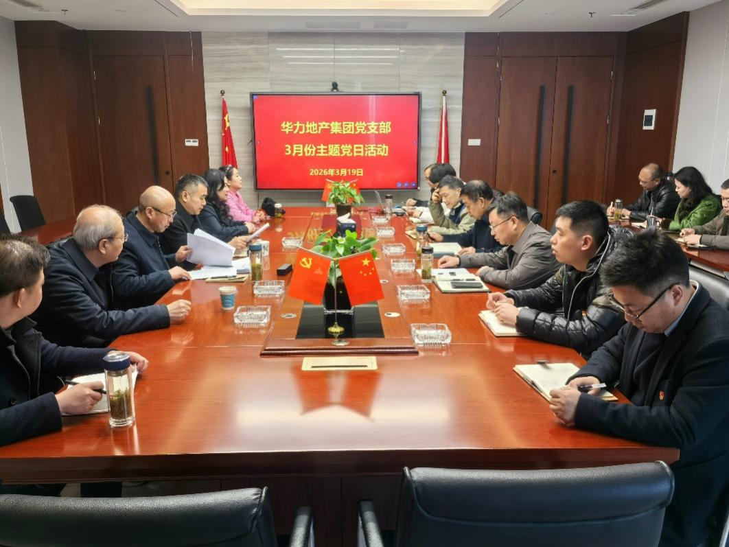 华力地产党支部组织开展主题党日活动