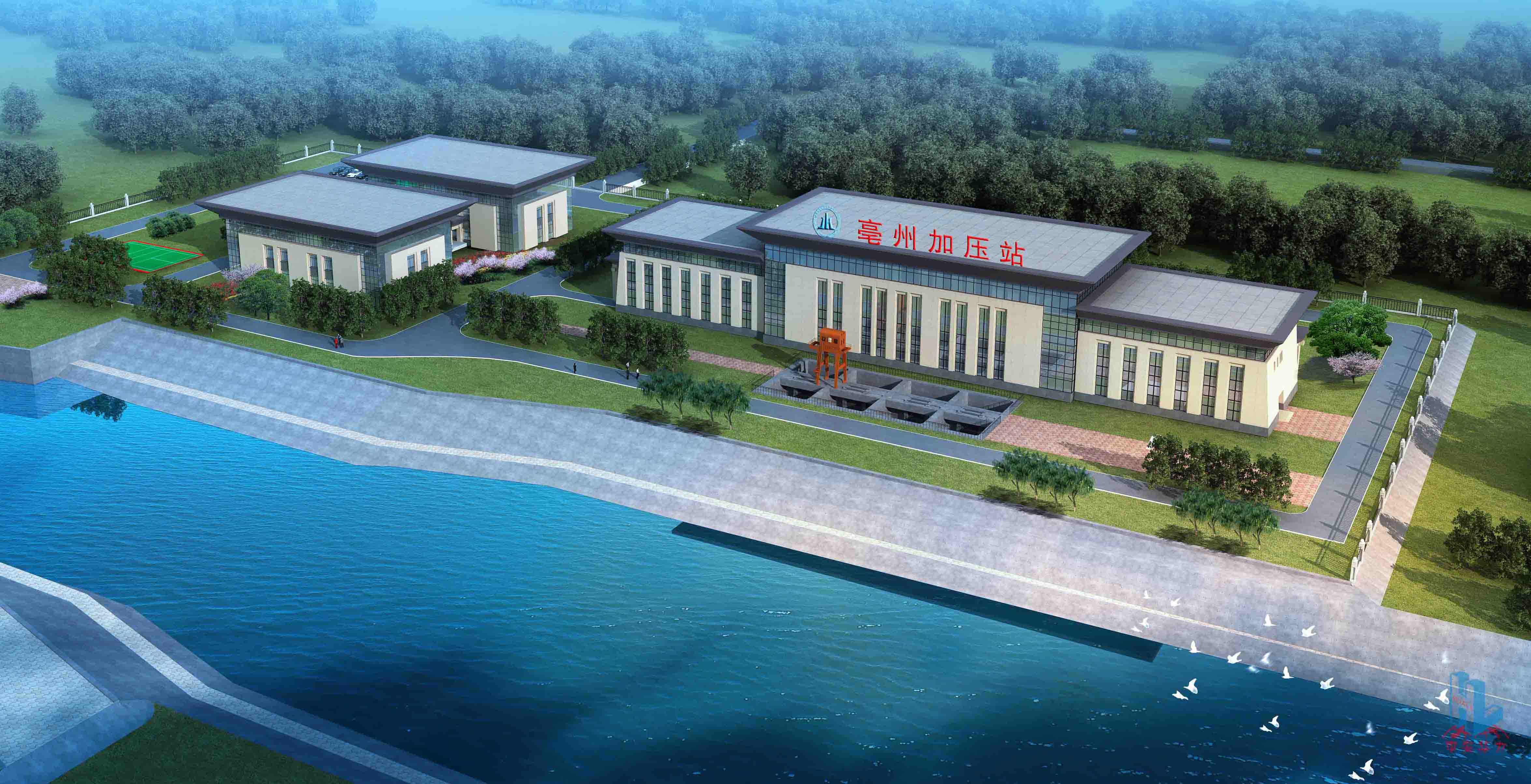 集团承建的引江济淮工程（安徽段）江水北送段亳州城市供水工程房建项目正式复工