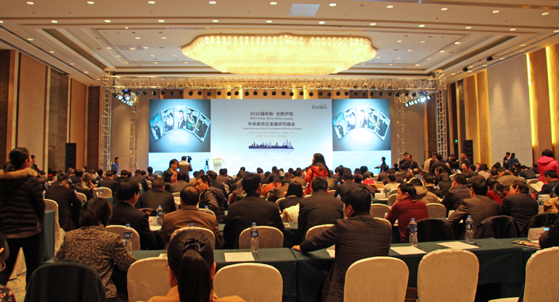 王坤董事长出席2016福布斯·合肥庐阳中央商务区发展研究峰会